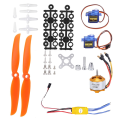 SG90 Servo 2212 KV2200 Brushless Motor 30A ESC 6035 Propeller Accessory Servo Motor Electric Motor Kit As Shown for Rc Airplane Motor. 