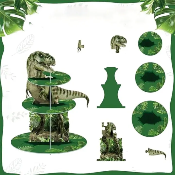 2%20Piece%203%20Tier%20Cupcake%20Stand%20Party%20Decorations%20Dinosaur%20Theme%20Cupcake%20Holder%20Decorations%20As%20Shown%20Dinosaur%20Dessert%20Tower%20for%20Kids%20-%20Image%205