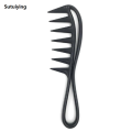 Sutuiying Barber Men Oil Head Wide Tooth Comb Shark Plastic Comb Hair Clipper New Curling Hairdressing Massage Comb Salon Barber Stlying Tools. 