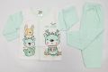 Cotton Thai Set Full Sleeve T-shirt With Short Summer Dress For Newborn 0-3Months Suja Sansar. 