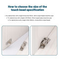 40/50/60mm Cabinet Copper Touch Beads Lock - Self-Locking Door Spring Clip Latch - Cupboard Closet Durable Double Ball Catches - Home Furniture Improvement. 