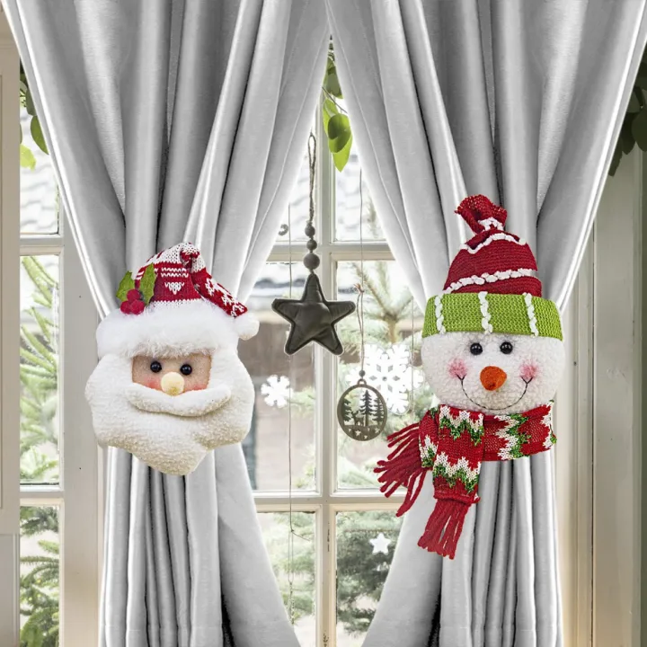 Cute%20Santa%20Claus%20Snowman%20Christmas%20Curtain%20Buckle%20Set%20of%202%20Fastener%20Buckle%20Curtain%20Holdback%20Cartoon%20Curtain%20Tie%20Decoration%20Holiday%20Decor%20-%20Image%208