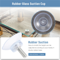 10 Pcs Rubber Strong Suction Cup for Glass Table Tops with M6 Screw. 