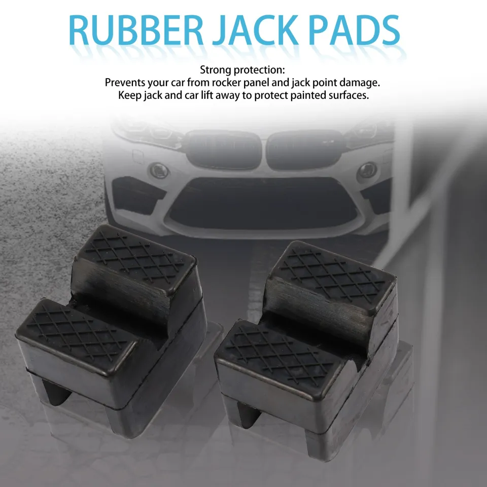 Car Lift Jack Rubber Pads 4 In Black Rubber Slotted Floor Jack - Foto 5