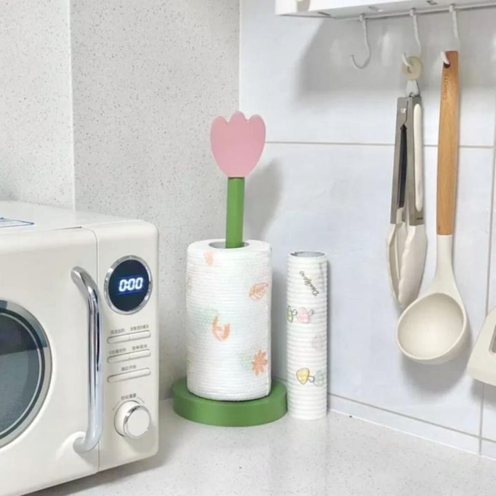 Linman%20Ornaments%20Wooden%20Flower%20Roll%20Paper%20Rack%20Rolls%20Storage%20TissSpecial%20ue%20Stand%20Space%20Saving%20Home%20Decor%20Tulip%20Towel%20Holder%20Toilet%20-%20Image%205