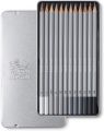 Winsor & Newton Studio Collection Graphite Pencils, Set Of 12 Pencils In Metal Tin Box (H-9B). 