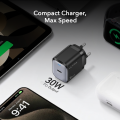 (New Launch) Ultima Rapid 30 | 30W PD GaN Charger | CE & FCC Certified | Single 30W Port PD Output | Charges all Mobile Devices | Supports 98% Universal Charging Protocols | 1 Year Replacement Guarantee |. 