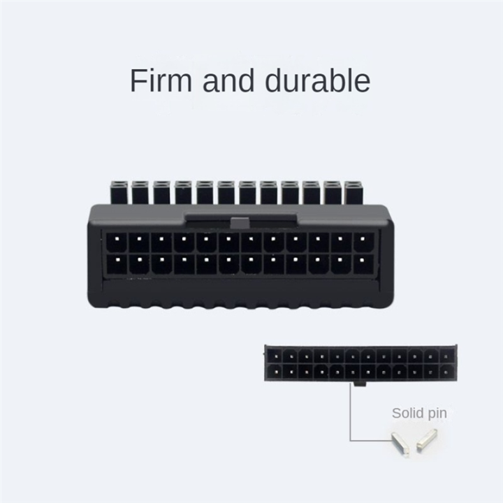 ATX 24 Pin 90 Degree Power Plug Adapter Mainboard Motherboard Power ...