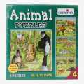 Creatives Animal Puzzles (4 Puzzles - 10, 15, 20, 25 Pcs). 