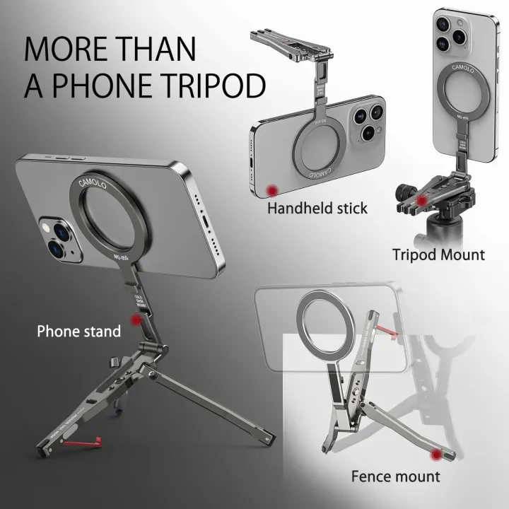 NEW%20Magnetic%20Pocket%20Phone%20Tripod%20with%20Hook%20Foldable%20Magsafe%20Phone%20Holder%20with%20Cold%20Shoe%20for%20iPhone%20Android%20HUAWEI%20Tripod%20Phone%20Stand%20-%20Image%205