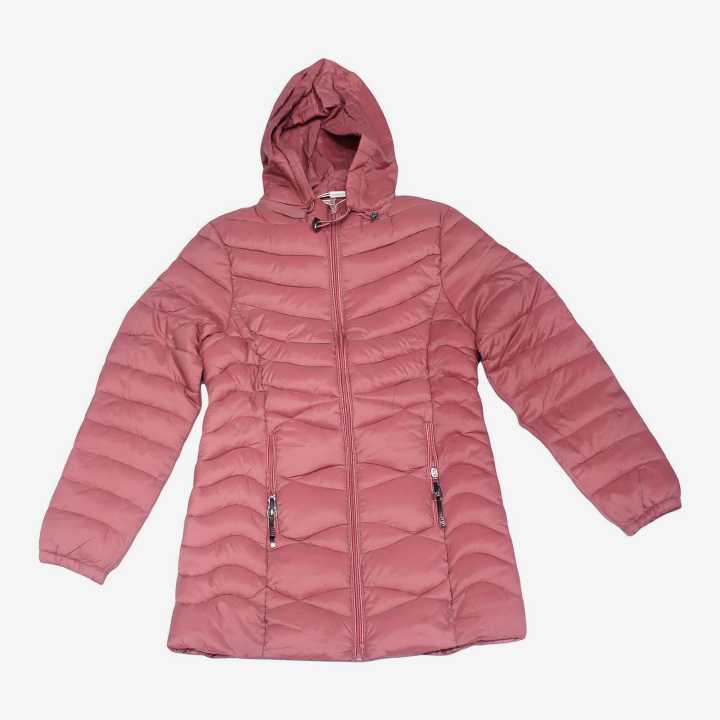 Light Pink Winter Warm Jacket For Women