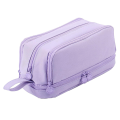 Pencil Pouch Pen Bag Organized Cute Pen Case For School Stationery And Travel Purple. 