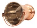 Serving Bucket Heavy Weight Steel Copper Bucket Balti for Serving Dishes Kitchenware and Tableware Size 300 ML Pack of 1. 