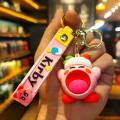 New Cartoon Waddle Dee Doo Game Sweet Pink Kirby Anime Pendant Kabi Keychain Children Birthday Gifts Women Car Bag Key Chain Girls. 