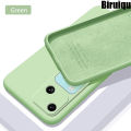 Biruiqu For VIVO V30 Case Liquid Silicone Soft Gel Rubber Shockproof Cover. 