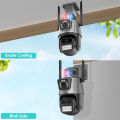 Dual Lens 2MP 4k Outdoor Smart Wifi CC Camera PTZ Control Wireless Home Monitoring CC Camera. 