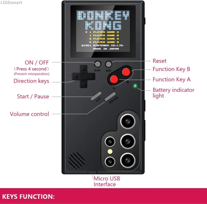 LIGEsmart%20Retro%20Funny%20Ga3Plus%20tra%20S2s%2023Ul20%20Plu%20Note%20S20%20Fe2%20S23%20Original%20for%20Samsung%20Galaxy%20S21%20S2Ultra%20me%20Boy%20Gaming%20Case%20-%20Image%204