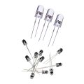 10Pcs 5Mm IR LED Infrared Light Emitting Diode & 100Pcs 5Mm Round Purple Uv Led Diode Led Light Lamp Purple Color. 