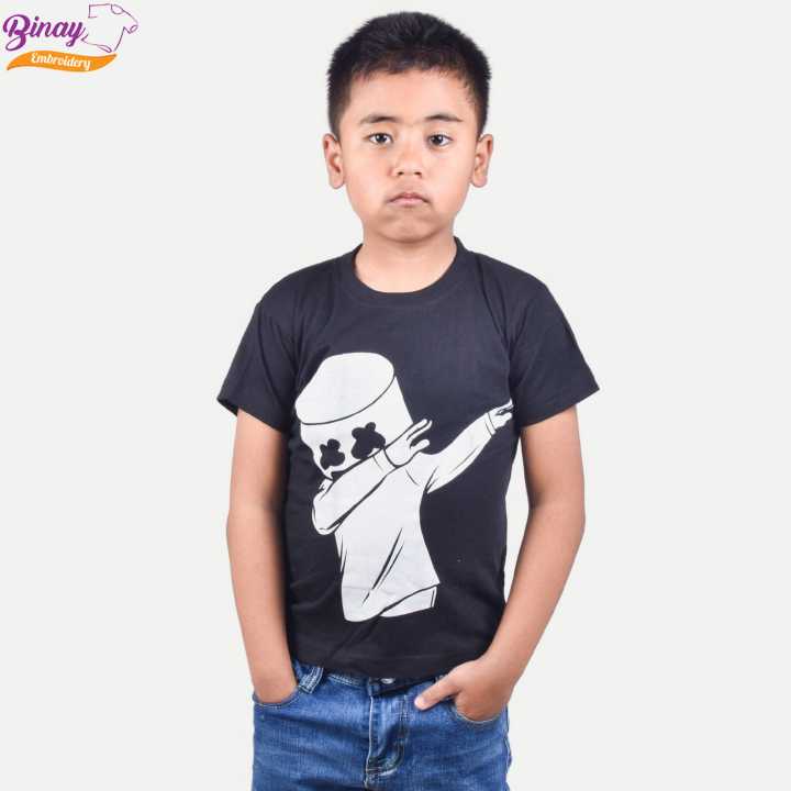 Binay Embroidery Marsh Milo Printed T-Shirt For Child - Fashion | For Boys And Girls | Printed T-Shirts |