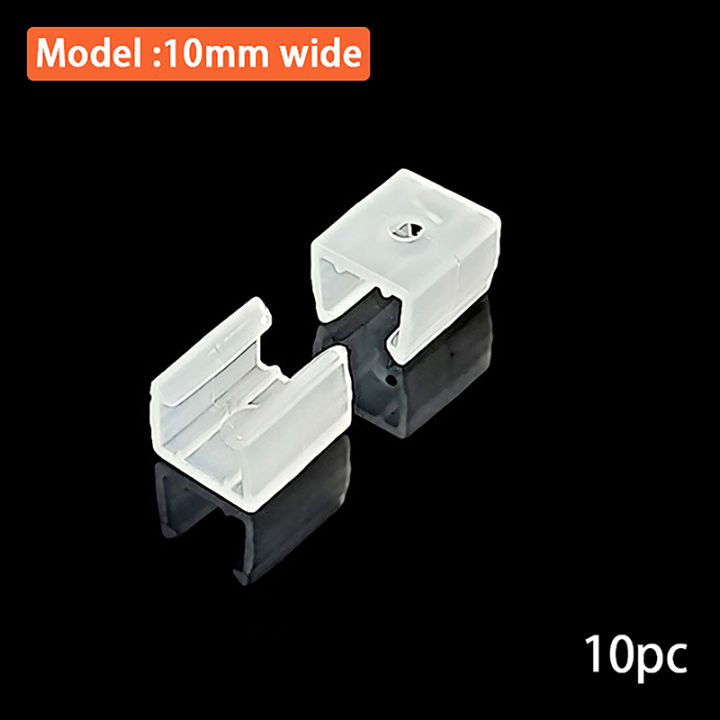 10/20/50/100PCS 10/12/13/16/20mm LED Strip Fix Clips Connector For Fixing 2835 Neon Light 220V COB Plastic Buckle Flexible Accessories