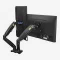 Monitor Stand Desktop Mount Two Arms 360 Degree Motion Swivel Heavy Duty. 