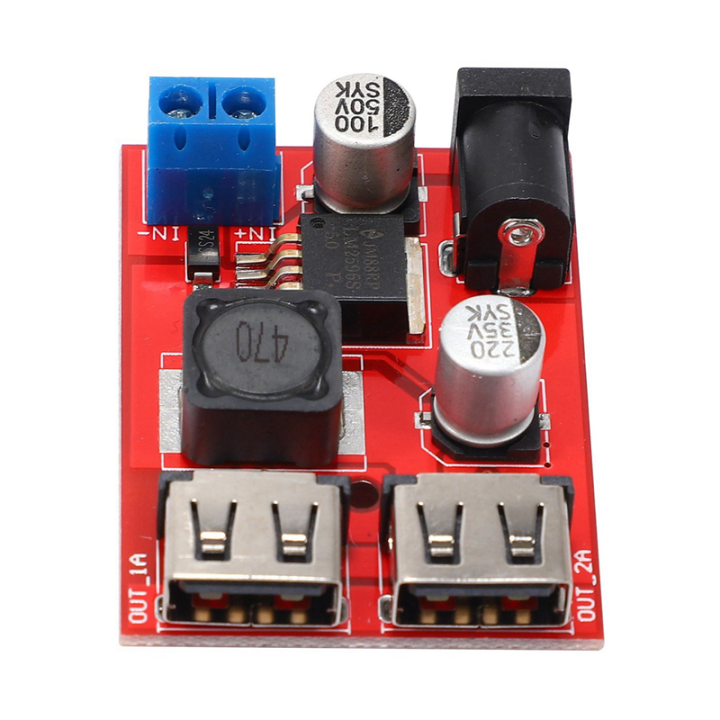 5X%20LM2596S%20Dual%20USB%20DC-DC%209V%2012V%2024V%2036V%20to%205V%203A%20Buck%20Converter%20Board%20Car%20Charger%20Solar%20Power%20Module%20-%20Image%205