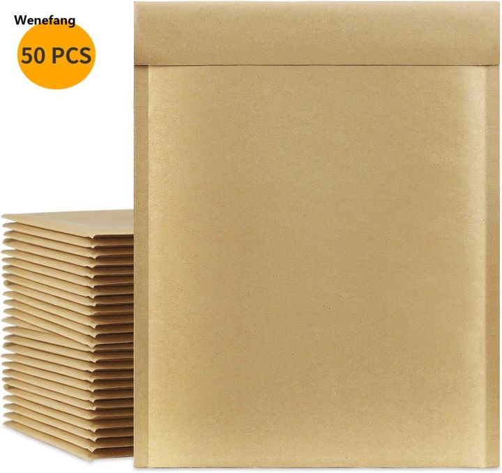 Wenefang%20bubble%20wrap%2050%20Pcs%20Natural%20Brown%20Bubble%20Mailers%20Kraft%20Paper%20Cushion%20Padded%20Envelopes%20Shipping%20Bags%20with%20Peel%20and%20Seal%20for%20Mailing%20-%20Image%207