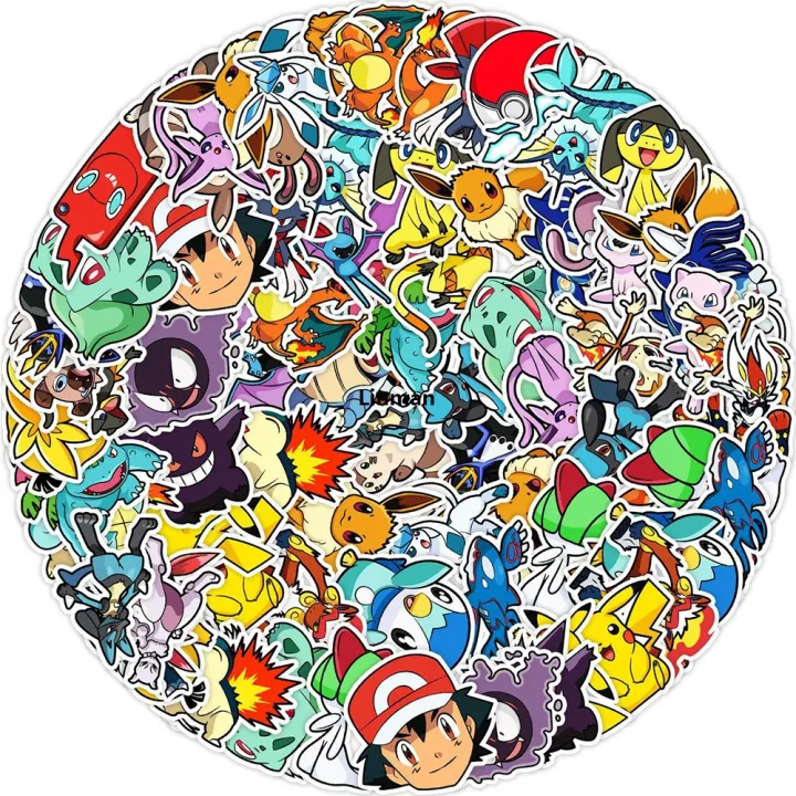 Linman%2010/30/50PCS%20Anime%20Pokemon%20Cute%20Stickers%20Decals%20DIY%20Notebook%20La%E3%80%902025%20Version%E3%80%91ptop%20Phone%20Suitcase%20Bike%20Graffiti%20Funny%20Cartoon%20Sticker%20Kid%20Toy%20-%20Image%203