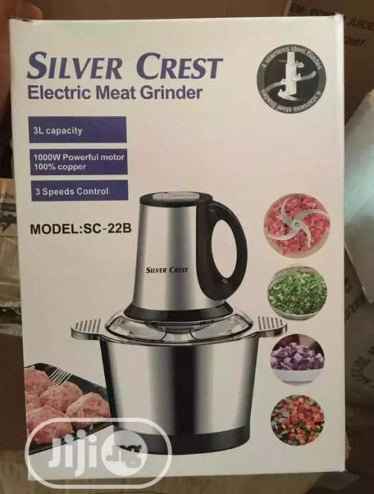Silver%20Crest%20Sc-66B%20-%20Silver%20Crest%20Electric%20Meat%20Grinder,%202L%20Meat%20&%20Vegetable%20Grinder%20Chopper%20Blender%20,%20Metal%20Body%204%20Blade%20Electric%20Meat%20Grinder%20-%20Image%203