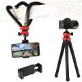 Black Flexible Gorilla Tripod for Mobile DSLR with Holder - 30CM. 