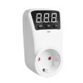 HLP02 Digital Automatic Voltage Protector Socket 230V 16A LCD Display Power Surge Protector Socket Overcurrent Voltage Relay Protector Outlet. 