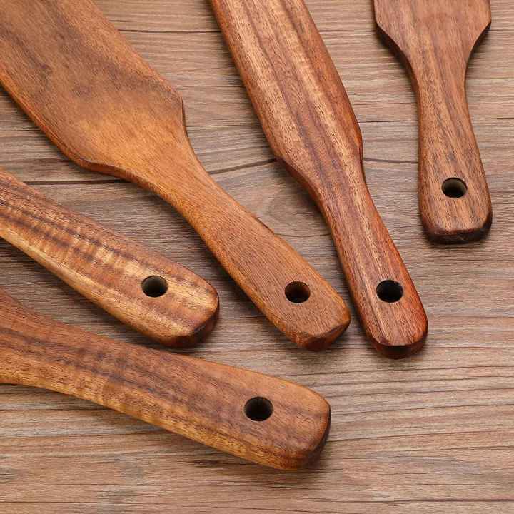 NAMUNY%20Wooden%20Spatula%20Set,Kitchen%20Cooking%20Utensils%20Set,5Pcs%20Premium%20Natural%20Wood%20Utensils%20Set%20for%20Cookware%20Kitchen%20Cooking%20-%20Image%205