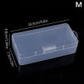 Nail Art Storage Box Nail Parts Organizer Clear Cuboid Plastic Container Packaging Case For Nail Brush File Manicure Tools Junna. 