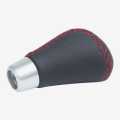 Black/Red Color Momo Leather Gear Knob. 