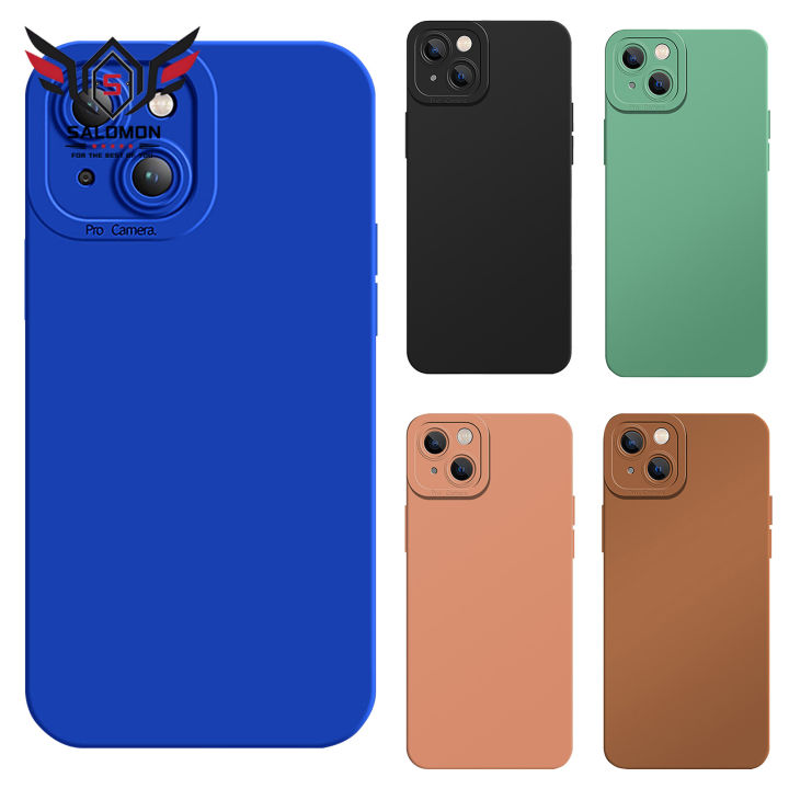 Phone Back Shell Anti-fall Shock-proof Ultra-thin TPU Solid Color Phone Case for iPhone 13 Mini/13/13 Pro/13 Pro Max
