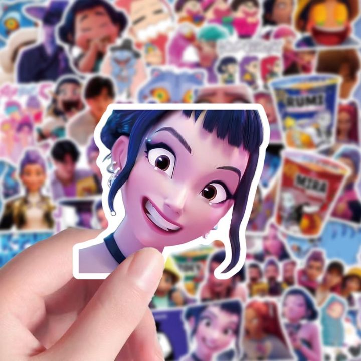 New Derpy Tiger Kpop Demon Hunters Stickers DIY Waterproof Saja Boys ...