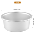 12X 4 Inch Cake Pan,6 Piece Mini Cake Pan Round Tier Baking Cake Pans Set for Baking Steaming,Baking Round Cake Pan. 