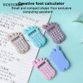 DISICHEN Hot Selling Calculator with High-quality Material Corner Calculator Multifunctional Cute Foot Shape Design Calculator with 8 Digit for Kids. 