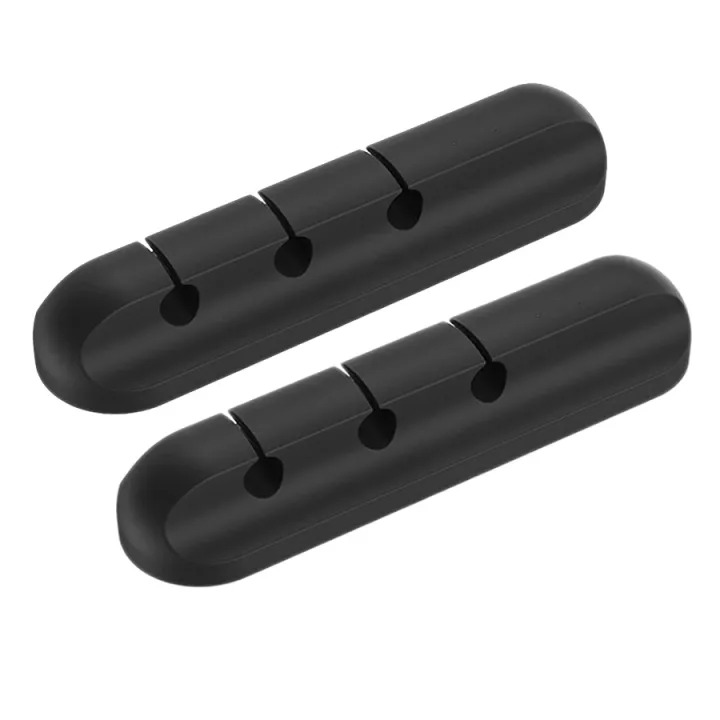 Spreeshop%20Cable%20Clips,2%20Pack%20Silicone%20Adhesive%20Wire%20Cable%20Holder,Cable%20Organizer%20USB%20Cable%20Holder%20for%20Power%20Cords%20-%207%20Slots%20-%20Image%203