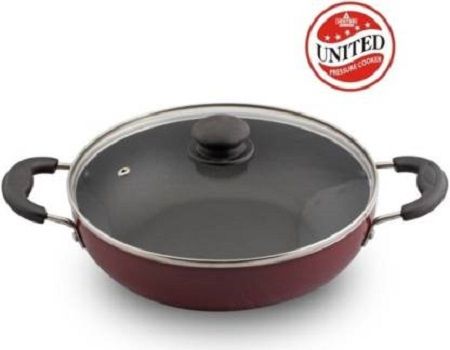 United Ucook  Non -Stick Deep Kadhai 240mm With Lid