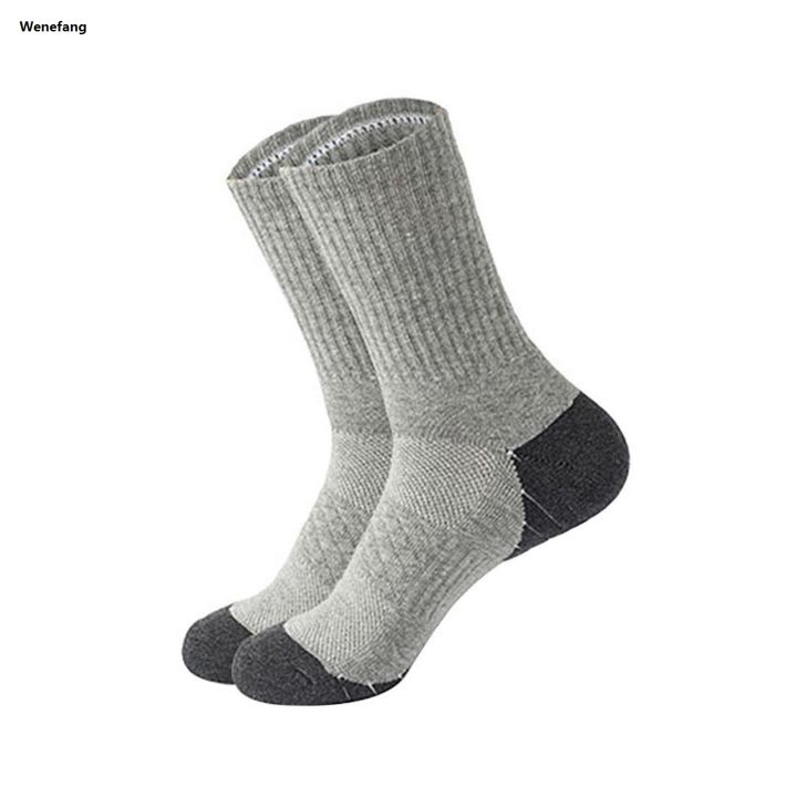 Wenefang Wool Hiking Socks For Men Women Wool Socks With Cushion For Camping Hunting Work Womens Tights Winter