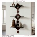 Formica Laminated | Diamond Shaped Best Wall rack Design - 3 pc Set. 