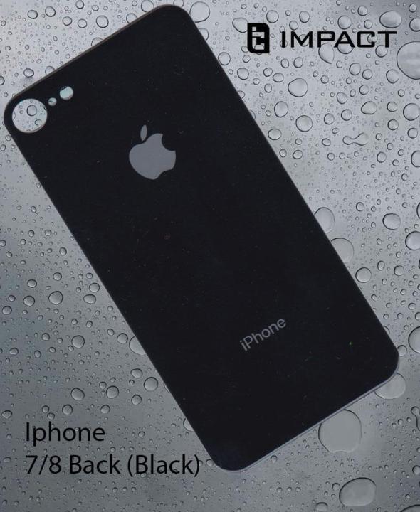 Black Back Tempered Glass for iPhone 7/8
