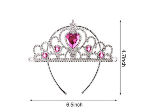 Children%20Pink%20Jeweled%20Plastic%20Hairband%20Style%20Princess%20Tiara%20Crown%20-%20Image%205