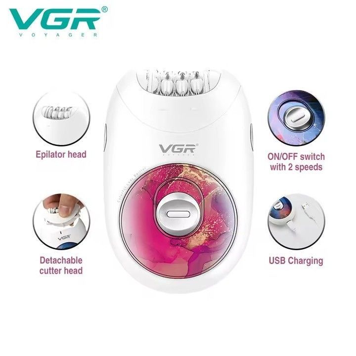 Epilator| VGR V-706 Epilator| VGR Epilator| Portable Chargeable Epilator|Cordless VGR Epilator