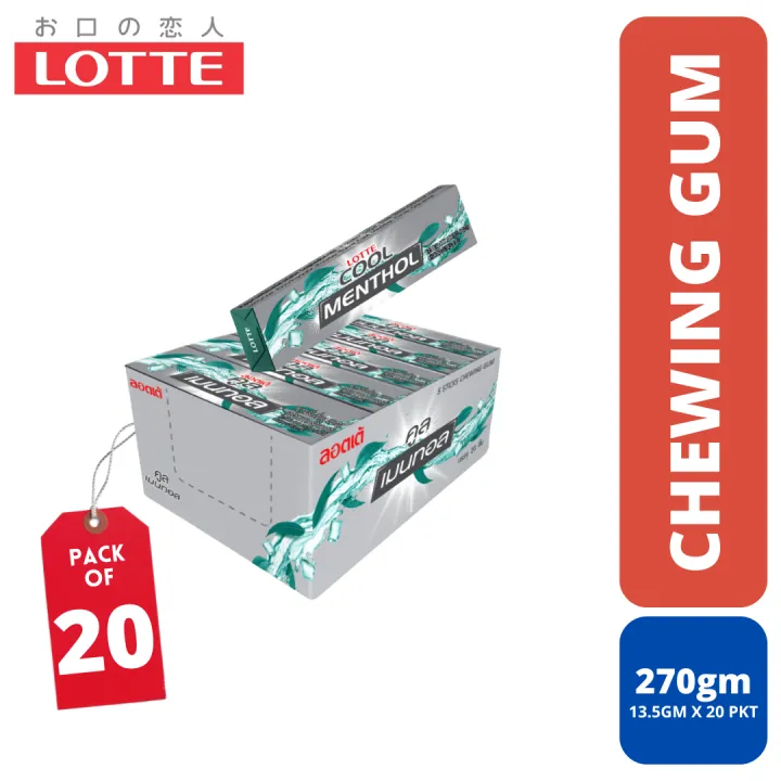 LOTTE%20Stick%20Gum%205Pc%20Cool%20Menthol%20Chewing%20Gum%20(13.5g)%20(Multipack)%20-%20Image%202
