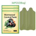 12/24/36Pcs Wormwood Cervical Patch Neck Spine Sticker Shoulder Back Waist Hands Relieve Sticker Arthritis Muscle Strain Nursing. 