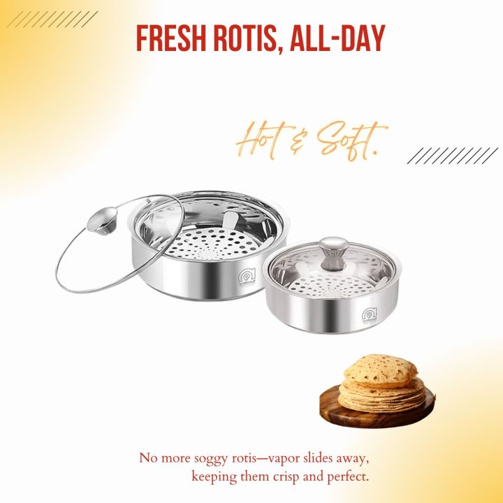Ss Roti Baylon NanoNine SS Roti Saver Medium 2.5 L | Daraz.com.np