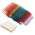 NAMUNY 60 Pcs 2 Inch Hanging Folder Tabs and 120 Grids Inserts for Quick Identification of Hanging Files Hanging File Inserts. 