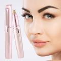 Eyebrow Trimmer For Women  Eye Browser Trimmer  Trimmer For Face, Lips, Nose Hair Removal. Electric Pencil Shape Epilator With Light, Easy To Carry Machine For Women. 